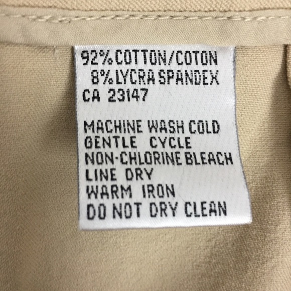 Talbots Petites Pants Womens 12 Beige Stretch Dress Pants High Waisted - Picture 8 of 13